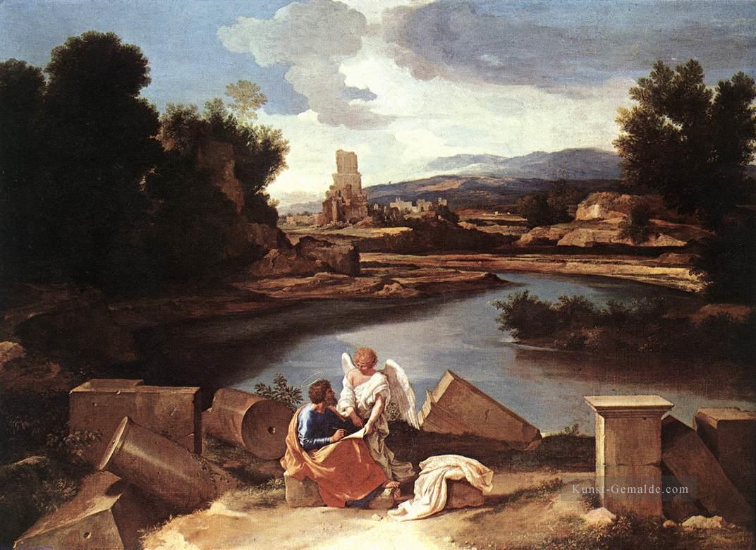 St Matthew und der Engel klassische Maler Nicolas Poussin Ölgemälde